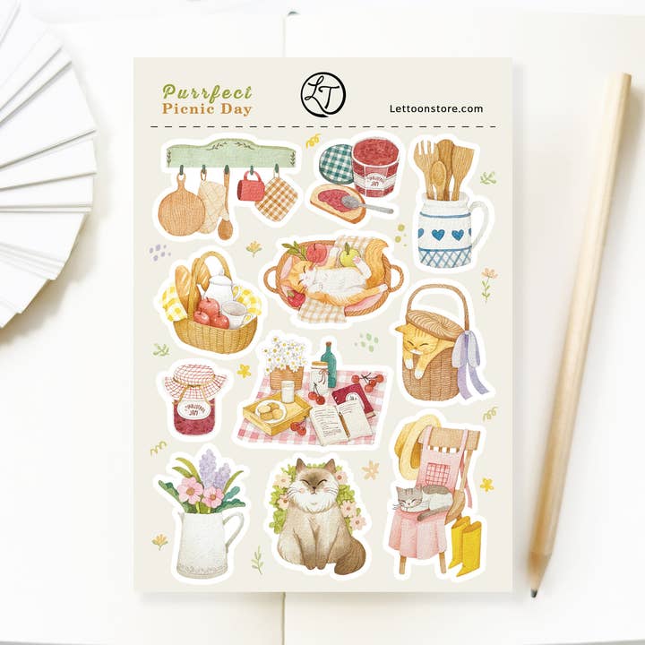 Klistermärkesark - Perfekt Picknickdag för wholesale av Lettoon