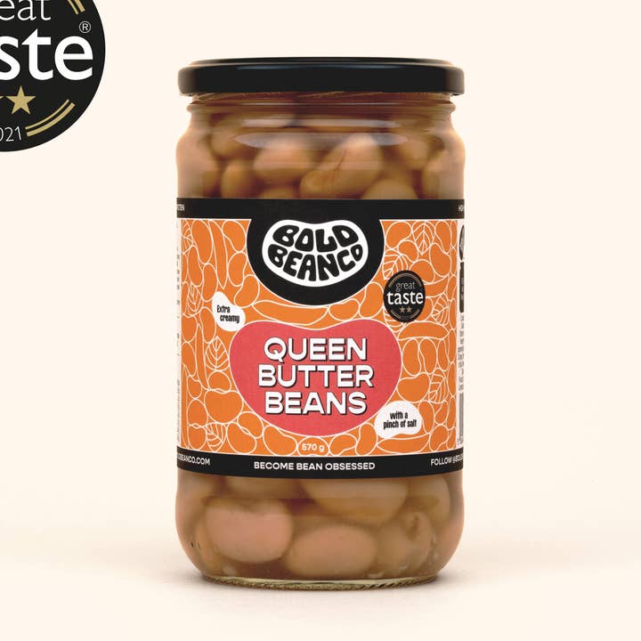 Queen Butter Bean 570g for wholesale by Bold Bean Co