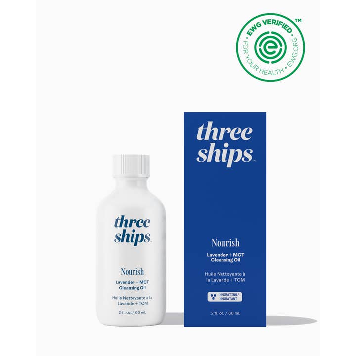 Three Ships - Wholesale Facial Cleanser - Nourish Lavender + MCT Cleansing Oil