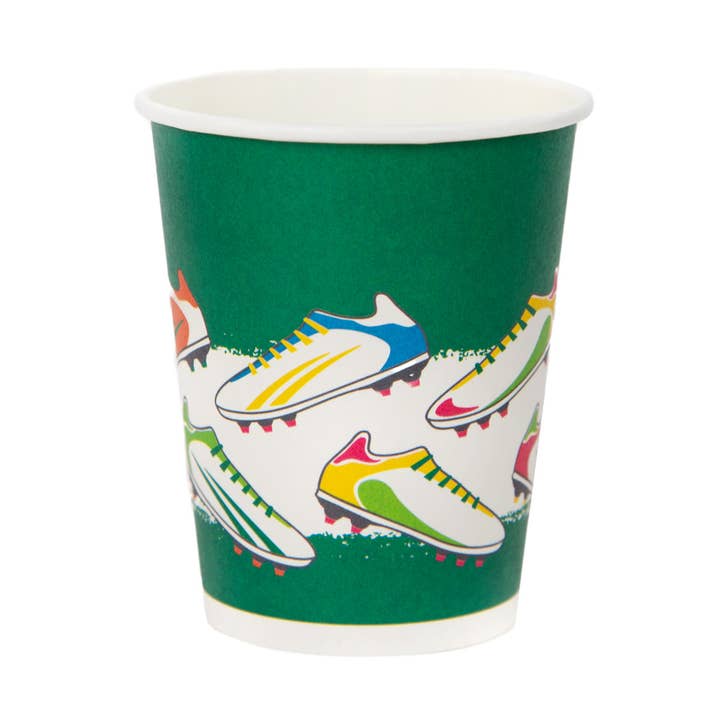 Miljövänliga fotbollsfestkoppar | 8-pack | Barnfest | för wholesale av Talking Tables EU