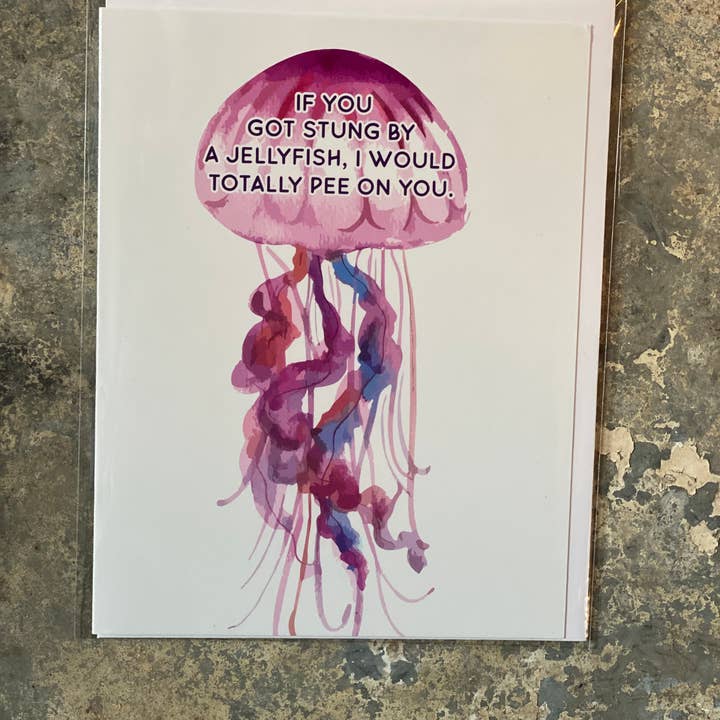 Crooked Halo - Wholesale Everyday Greeting Card - Jelly Fish Greeting Card