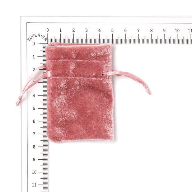 Inca UK – wholesale Gift bag – 7x5cm. Dusky Pink velvet pouch.3