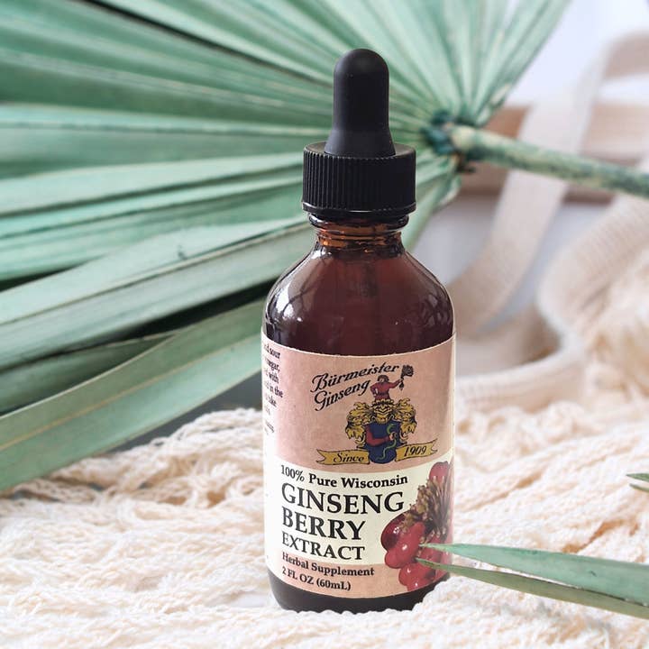 Ginseng Berry Extract 2 oz (30 servings) for wholesale by Burmeister Ginseng