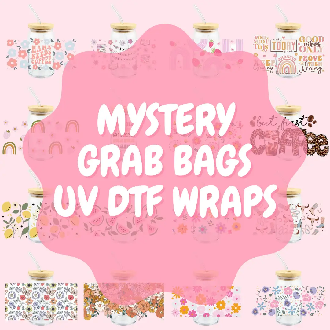 One Stop Cups - Wholesale Sticker - GRAB BAGS - 10 UV DTF WRAPS0