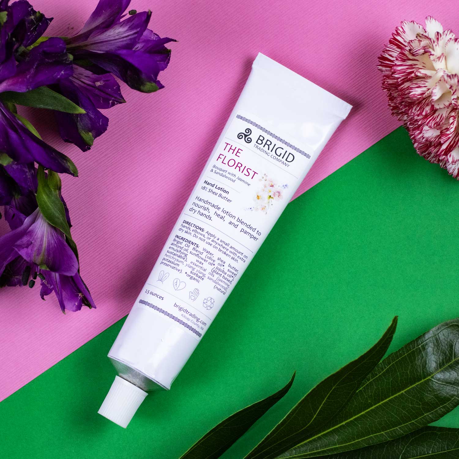 Brigid Trading Company - Vendita all'ingrosso Crema/lozione mani - Lozione Mani Naturale del Fioraio - Gelsomino, Ylang Ylang, Elicriso e Sandalo1