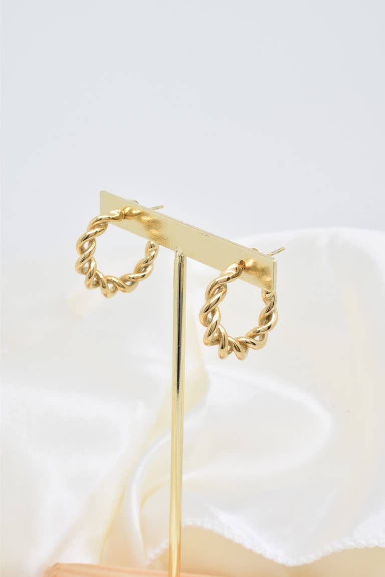 Kapyco - Wholesale Hoop Earrings - stainless steel creole earrings -BO1003071