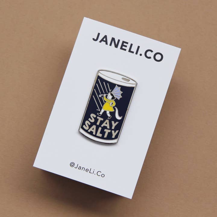 JaneLi.Co - Vendita all'ingrosso Spilla da bavero - Spilla smaltata Stay Salty1