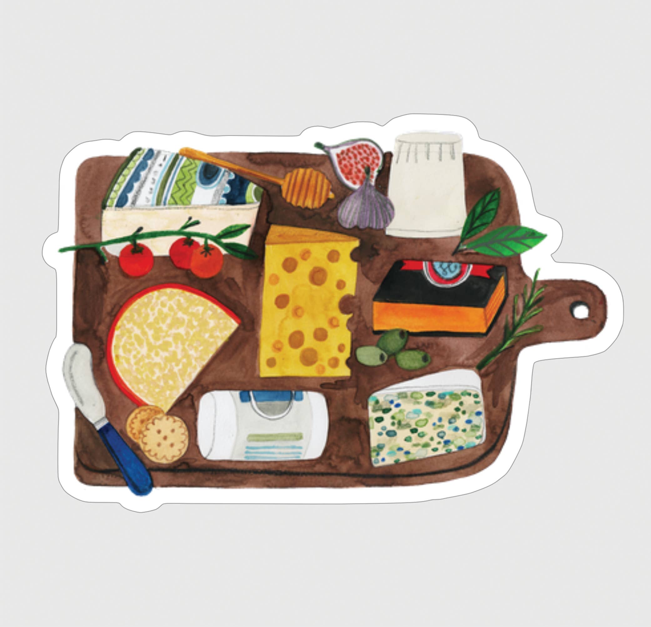 Daria Solak Illustrations - Wholesale Sticker - CHEESEBOARD sticker 1