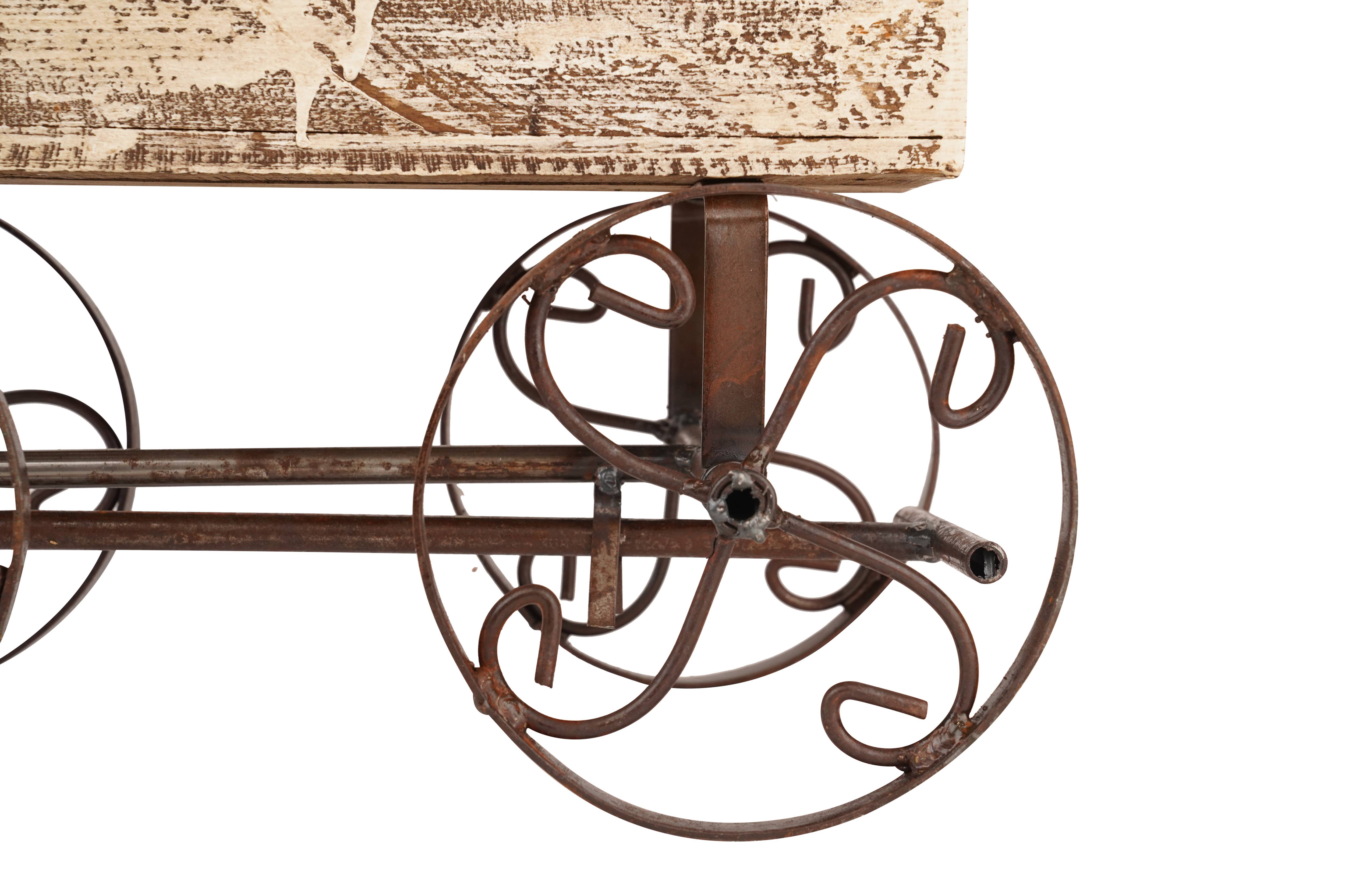 My Amigos Imports - Wholesale Planter Box - Rustic Wooden Wagon-Garden Planter-4 Colors-BIG Sale3