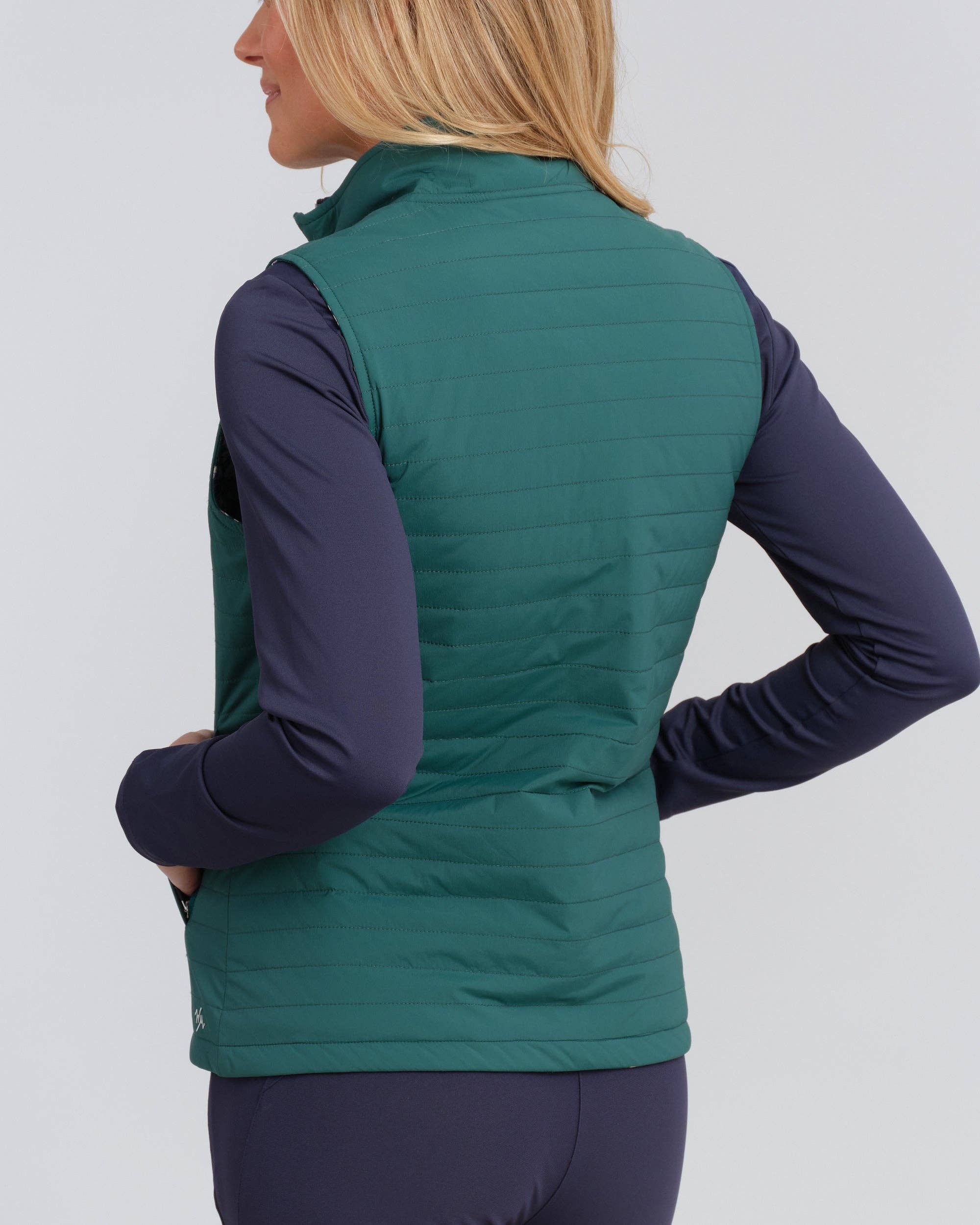Spruce Tee Boxwood Reversible Puffer Vest for wholesale on Faire4