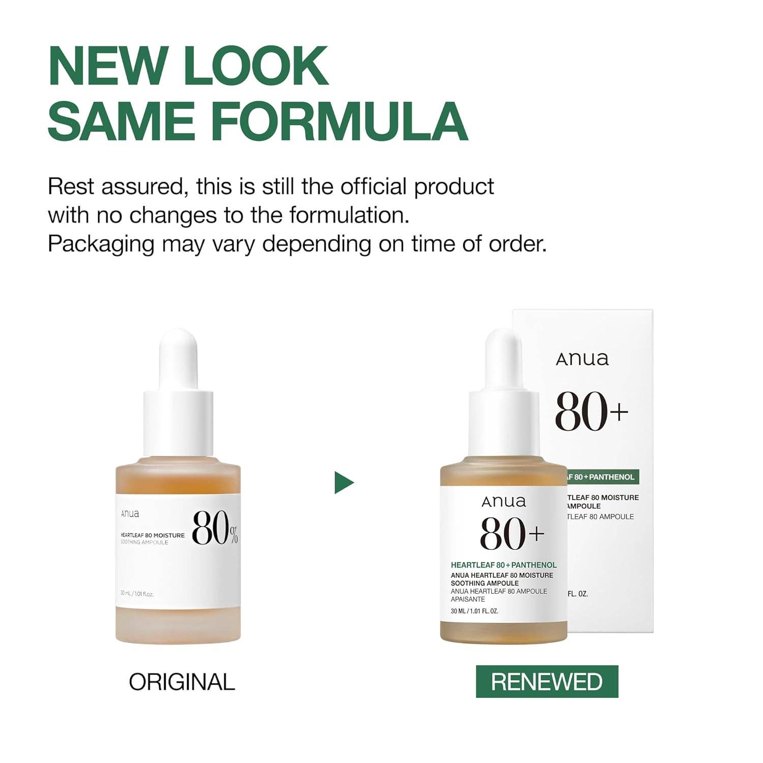 MEHIAZ - Wholesale Facial Serum/Concentrate - Anua Heartleaf 80 Soothing Ampoule 30ml1