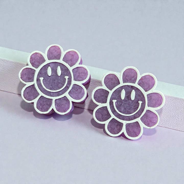 Smiley Flower Vents and Magnet for wholesale by Bug and Bean Freshies