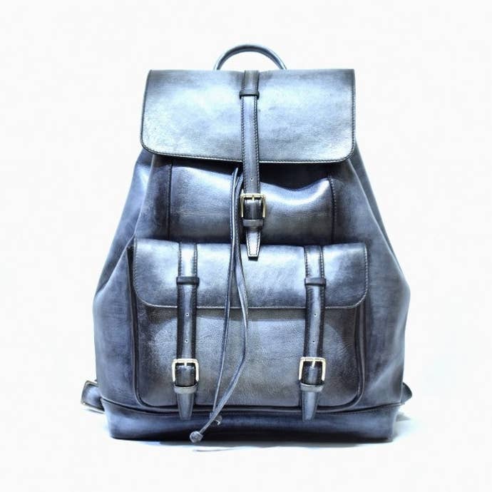 Trivor Backpack - Large Buckled Front Pocket for wholesale by Kaachi & Co.