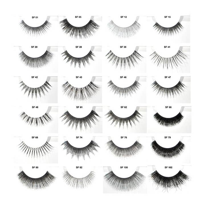 PINEAPPLE Beauty - Wholesale False/Fake Eyelashes - Stardel Lash STARDEL ACRYLICz Revolving Display SET- 480