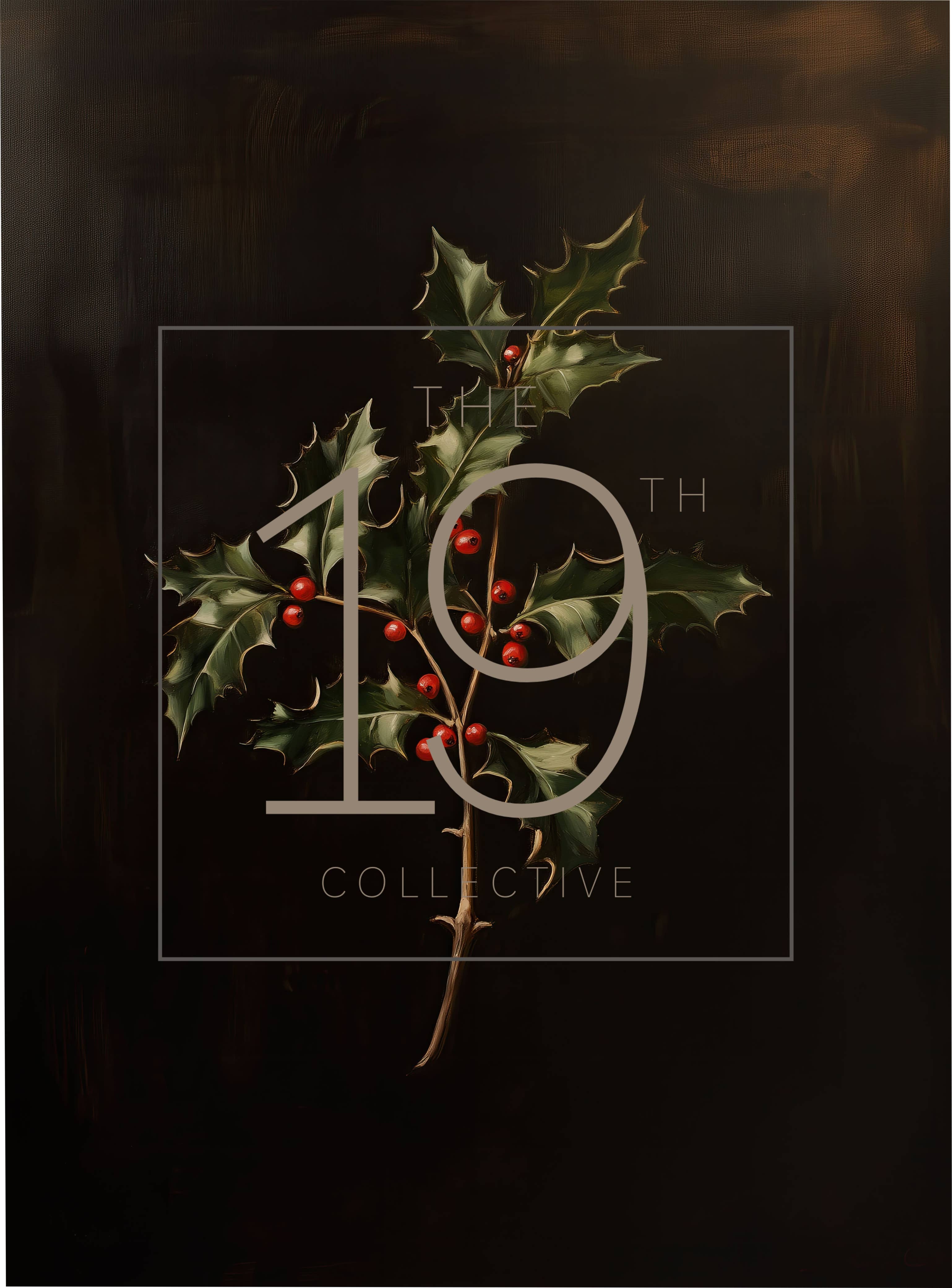 The 19th Collective - Wholesale Canvas Art - Vintage Christmas Decor 2024 - Moody Christmas Decor1