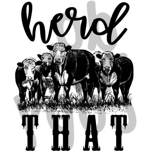 Herd That Transfer Sheet for wholesale by PLT Wholesale