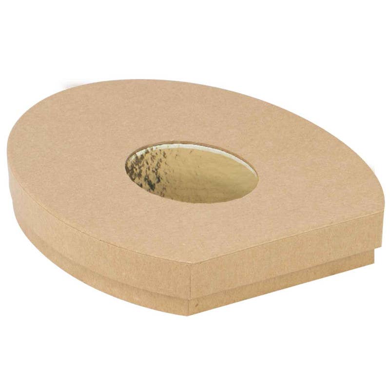Deffrennes - Wholesale Egg Cup/Holder - Oval Kraft Egg Box Chocolate Sweet 21x17.5x3cm2