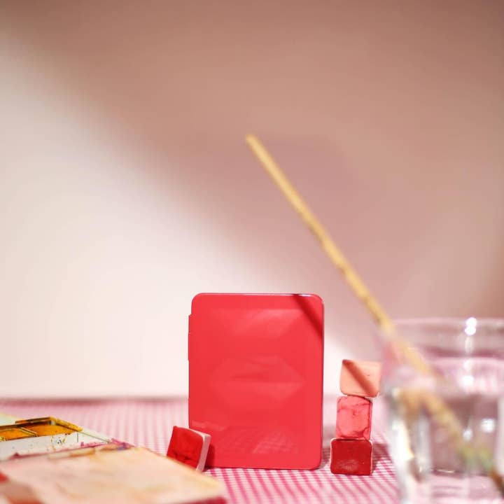 LA NOUVELLE VAGUE COULEURS - Wholesale Palette/Mixing Tray - Small empty lacquered metal watercolor palette - 3 colors available10