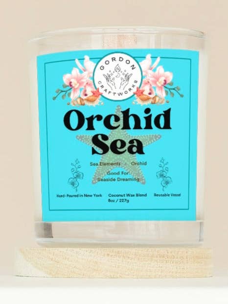 Orchid Sea Deluxe Candle for wholesale by Gordon Craftworks