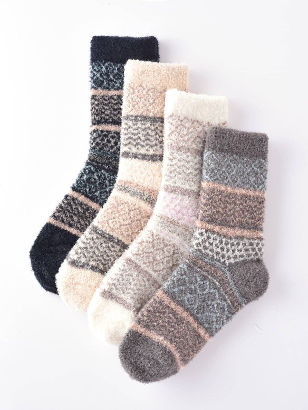 Funkyrel® Atzbranding Limited - Wholesale Socks - Women's - Rufia - Cozy Fleece Thick Mid-Calf Socks8