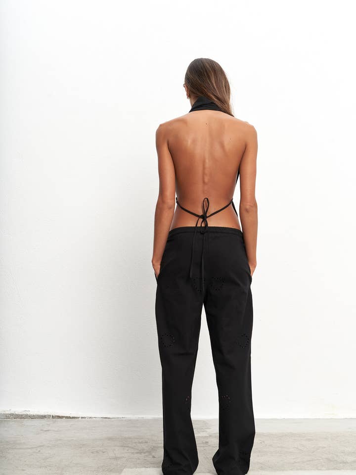 PAR&ESCALA - Wholesale Top & Skirt Set - Women's - RAFAELA BLACK TOP2