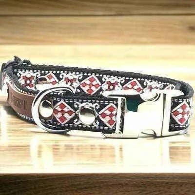 Posh Pup Custom Charm Cotton Dog Collar for wholesale by Finnigan