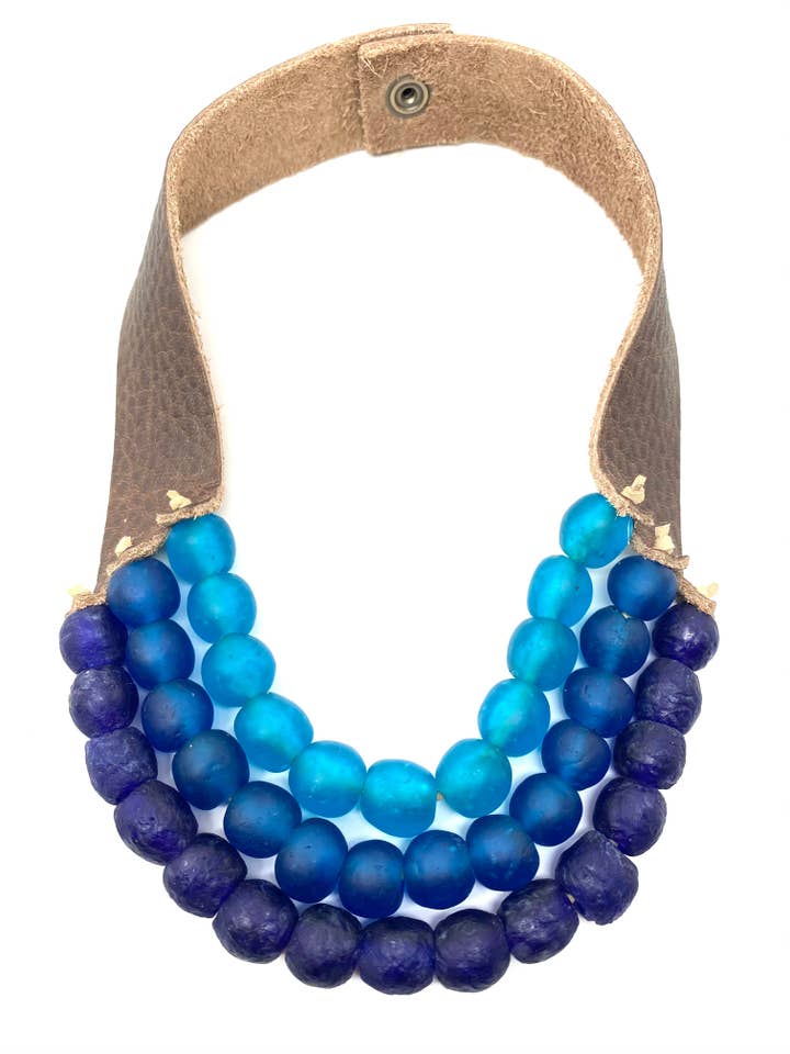 Krobo 3 brins • Calypso pour la vente par Stephanie Leigh Jewelry