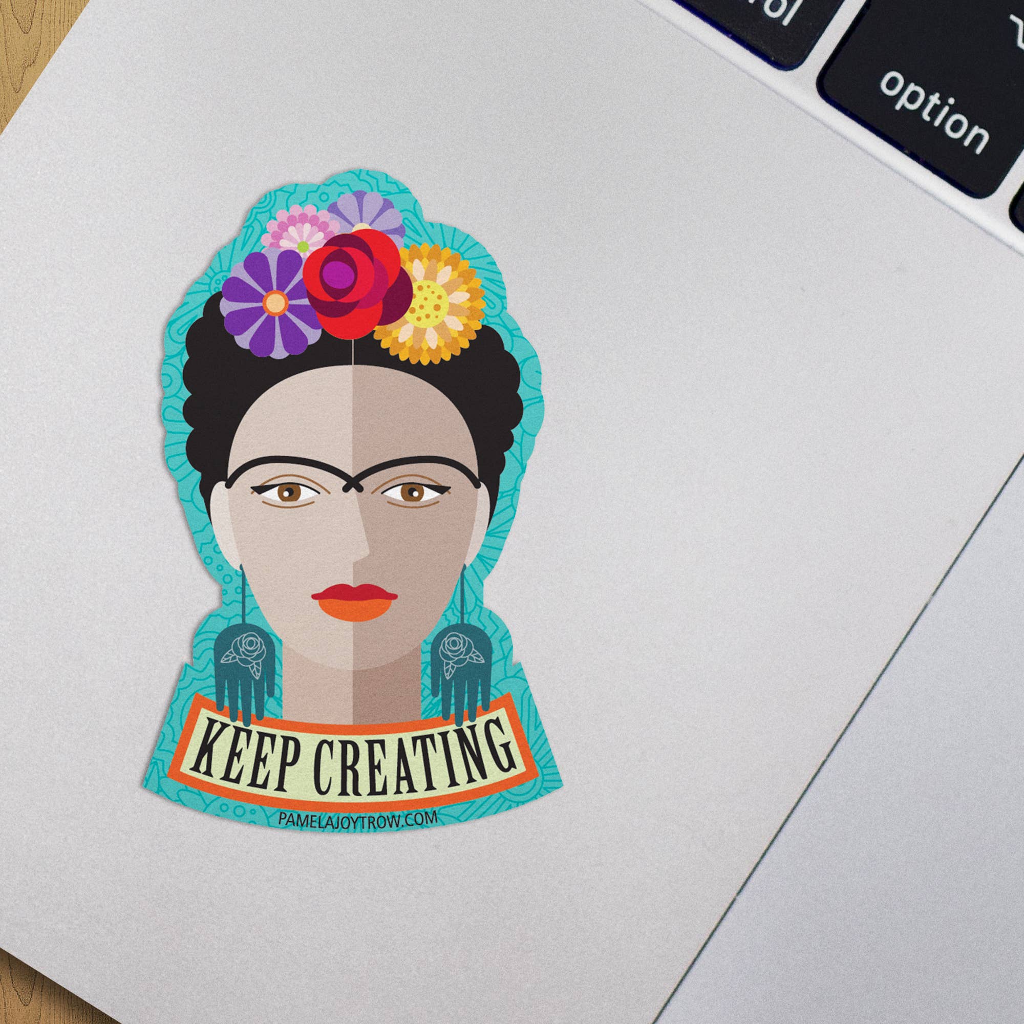 The Art of Pamela Joy Trow – Engroshandel Klistermærke – Frida Hold Oprettelse Sticker2