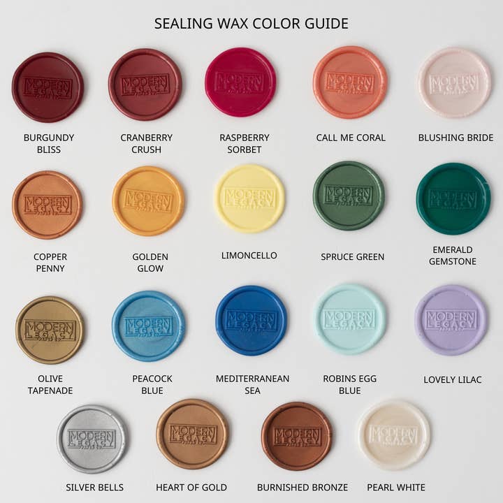 Modern Legacy Paper Company - Wholesale Rubber/Decorative Stamp - Leaf Sprig Wax Seal Stamp Kit8