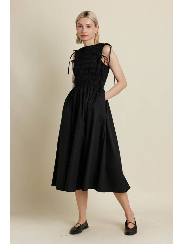 Aureum - Wholesale Dress - Women's - AD2157 - DETACHABLE SLV MIDI DRESS3