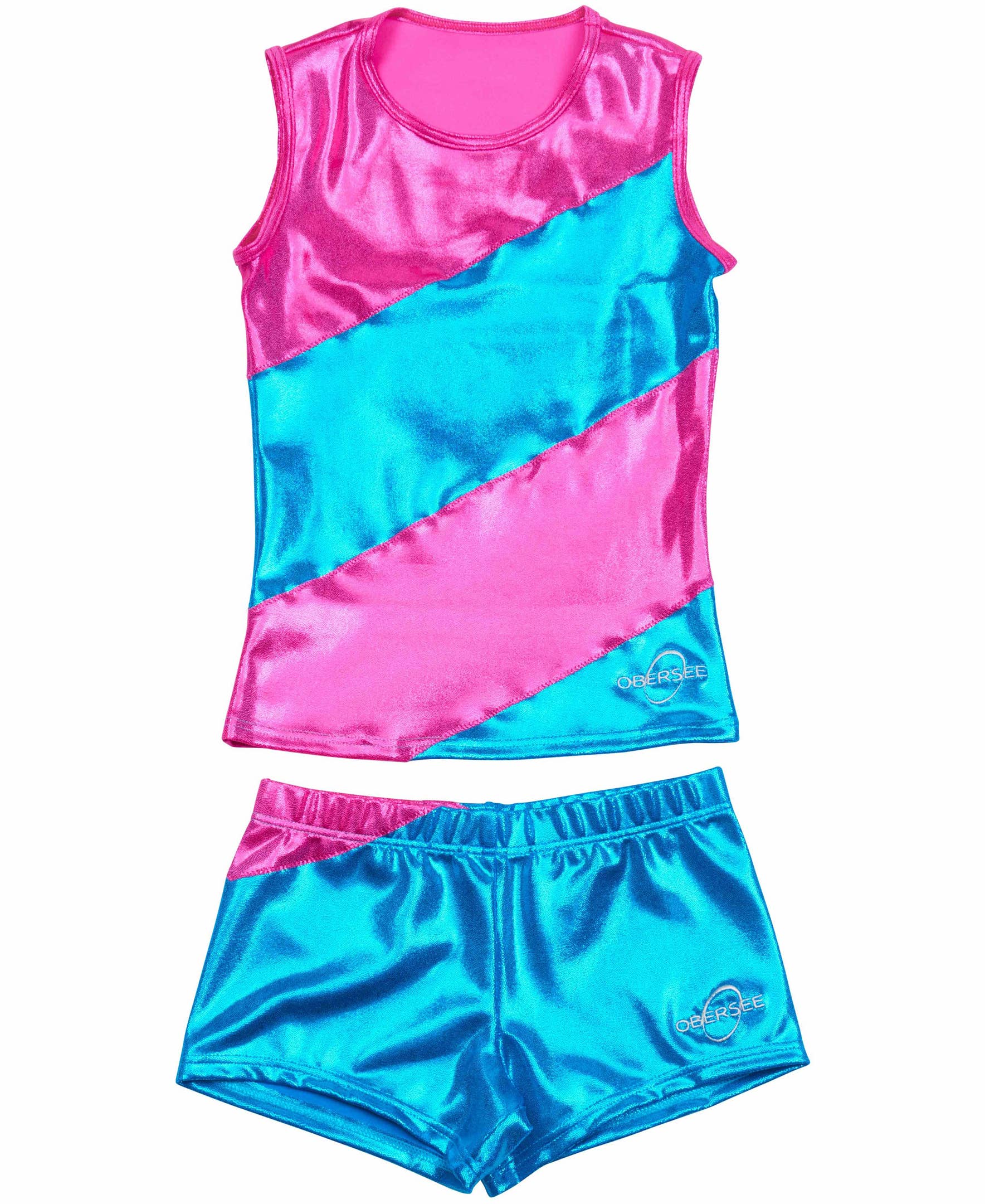 Obersee - Wholesale Costume - Kids - Tank and Shorts Set - Pink Diagonal0