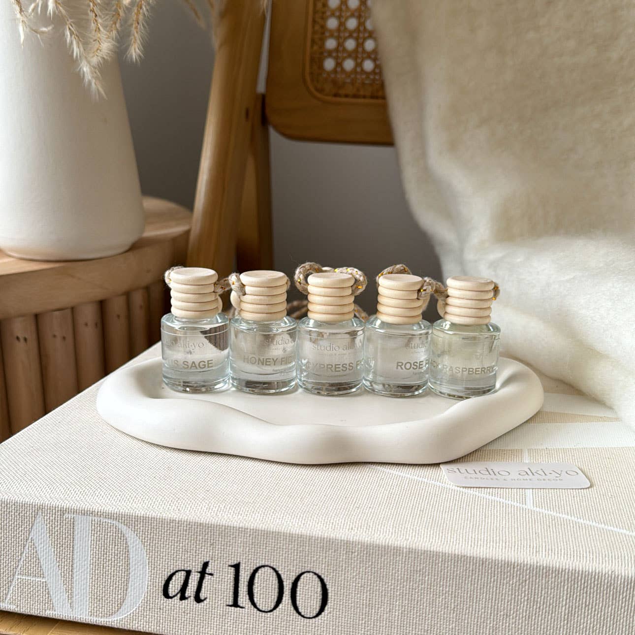 Studio Akiyo - Wholesale Car Freshener - Unisex - Car Diffuser Vanilla + Black Raspberry | Natural Car Freshie4