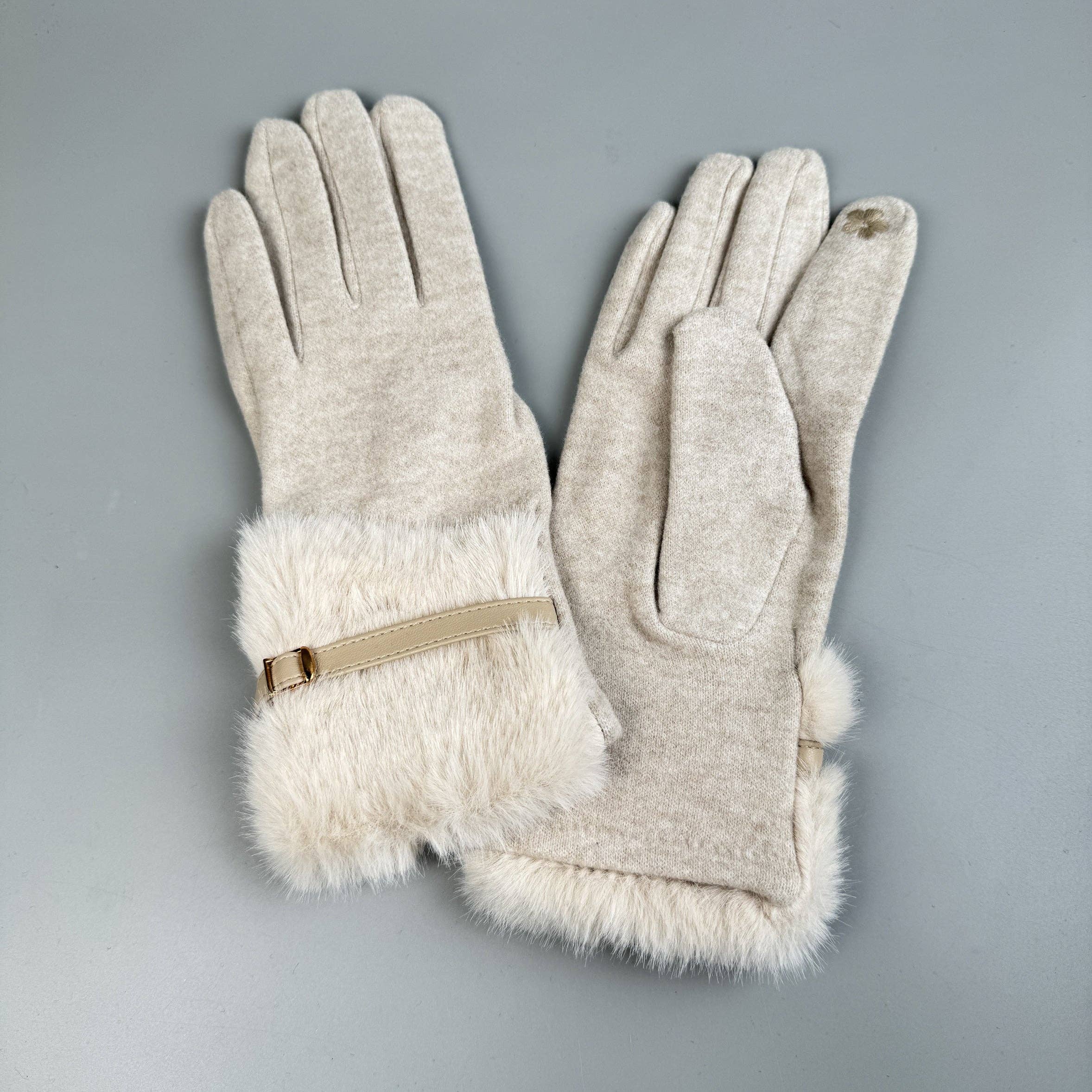 Ole - Vente Gants – femme - Gants à écran tactile en fausse fourrure20