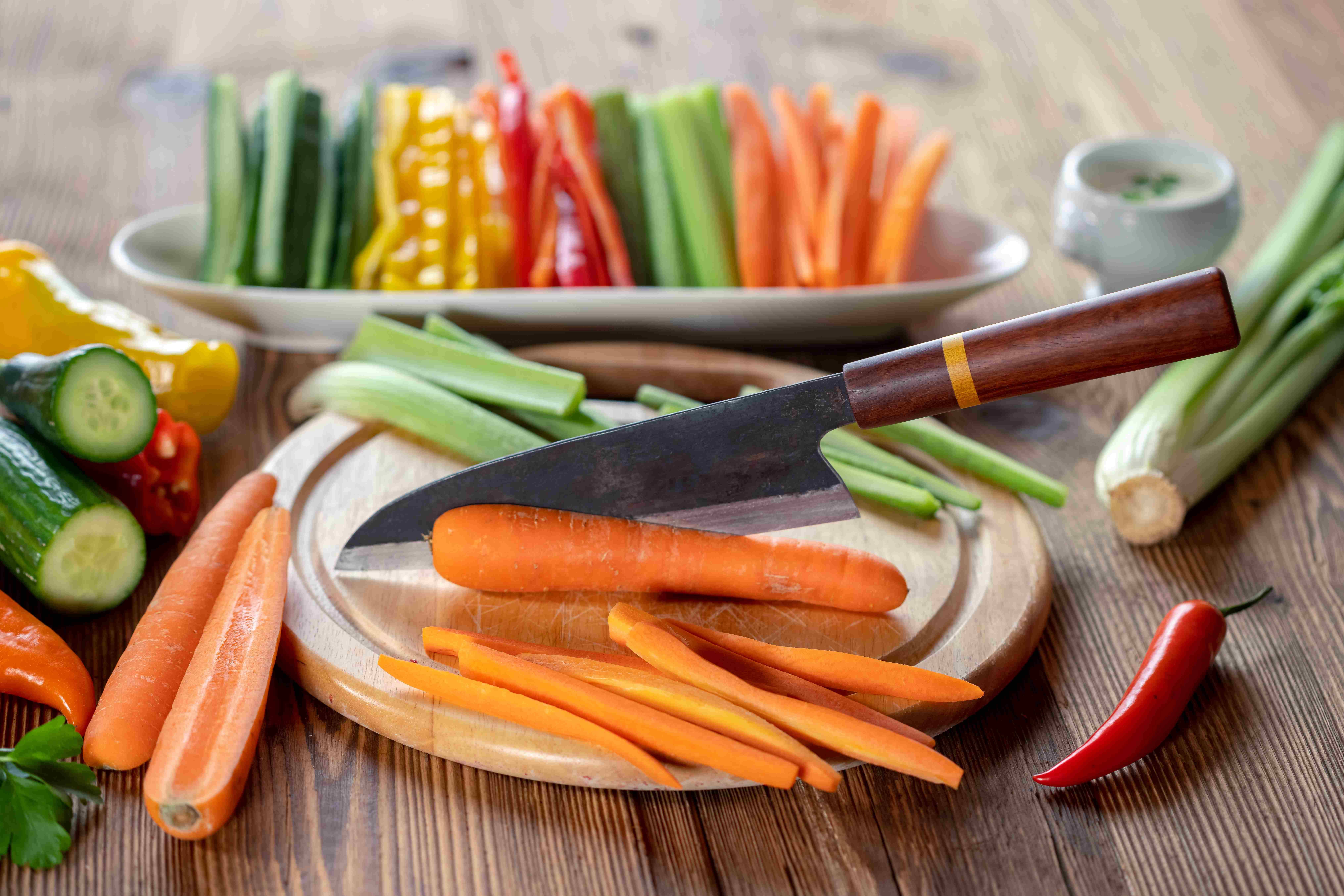 AUTHENTIC BLADES - Wholesale Kitchen/Utility Knife - VIET FUSION NAU, Asian kitchen knife, blade length 16.5 cm, carbon steel blade2