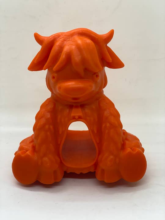 Pet Palette Distribution - Wholesale Pet Chew Toy - Dog - Yeti Dog Chew Puff & Play Hangry Yak Orange