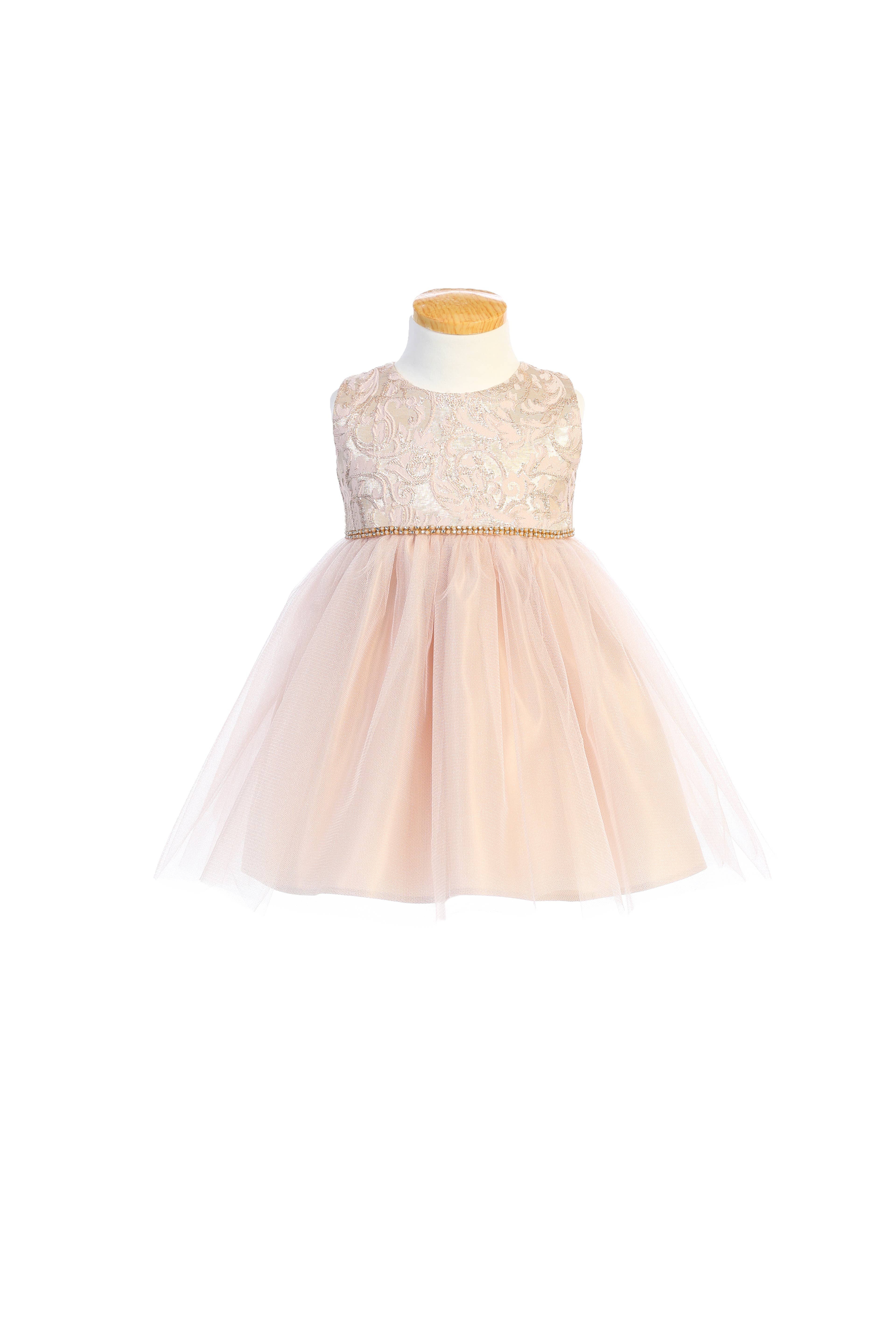 Sweet Kids, Inc. - Wholesale Dress - Kids - SK805 - luxe jacquard hi-low with satin & tulle4