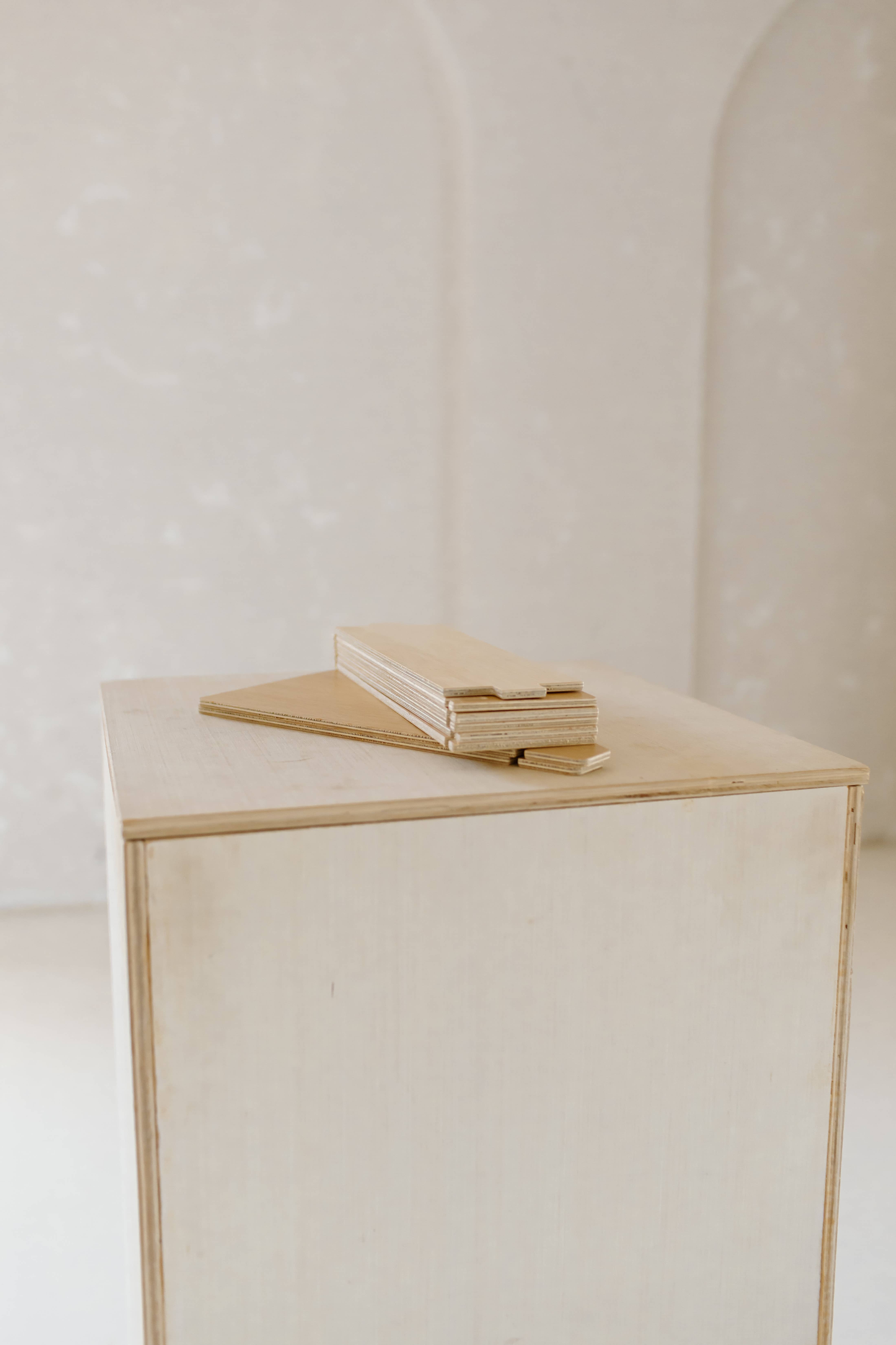 Reminder Nail Polish - Wholesale Display Shelf - 3-Tiered Birch Shelf (13")6