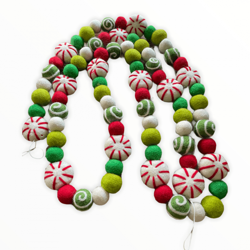 BNB Crafts Inc. - Wholesale Bunting/Garland - 8 Feet Long Christmas Candy Ball Garland1
