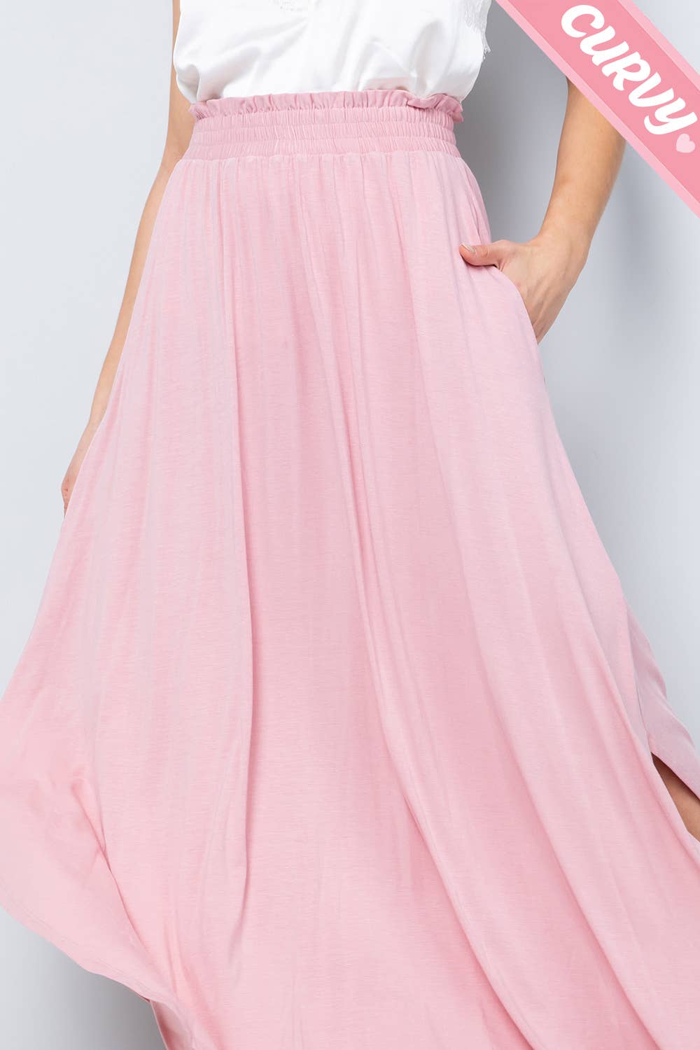 Sweet Lovely by Jen - Wholesale Skirt - Women's - PLUS SIZE KNIT JERSEY MAXI SKIRT17