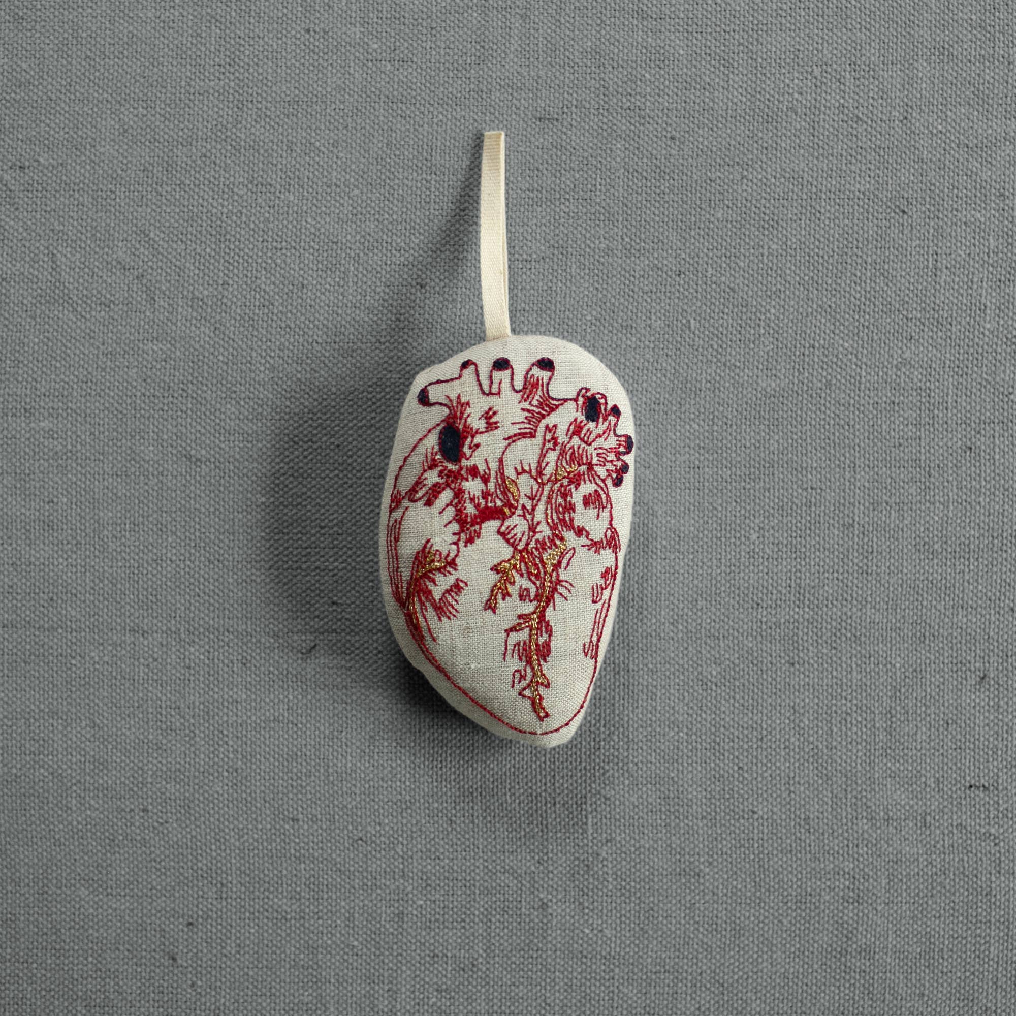 Skippy Cotton - Wholesale Ornament - Anatomical Heart - Cotton & Lavender filled Ornament