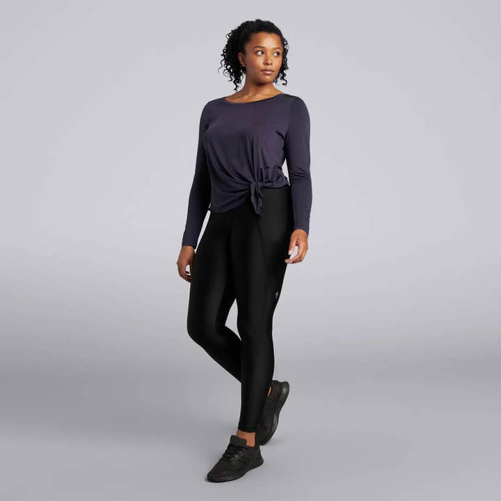 Female ICE Peace L/S Top - Navy for wholesale by HPE Activewear