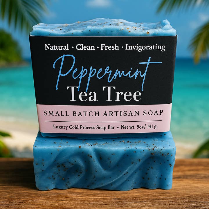 DeShawn Marie Soap Boutique - Wholesale Bar Soap - Peppermint Tea Tree Soap Bar0
