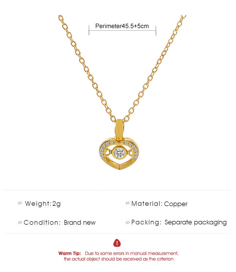 Gemscape UK - Vente Colliers à pendentif - Collier en forme de cœur en or et argent : des bijoux pour tous6