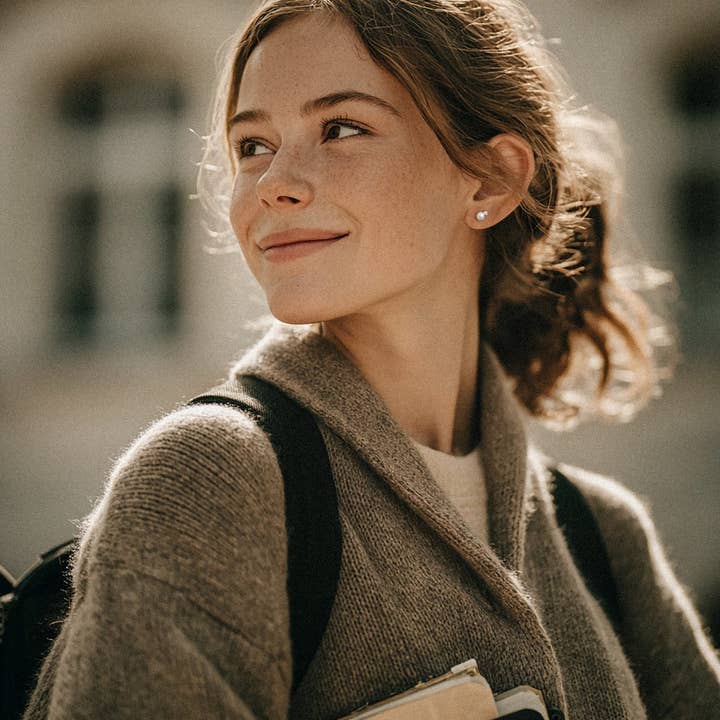 O'Milo - Wholesale Stud/Post Earrings - Pearl Dew Studs. Ivy3