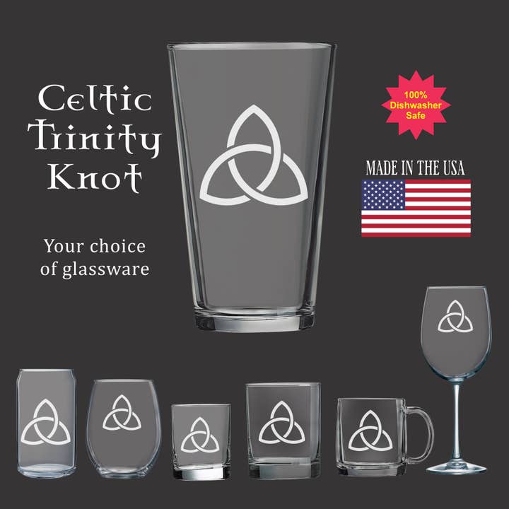 Celtic Trinity Knot - Glassware for wholesale by Adirondack Etching LLC