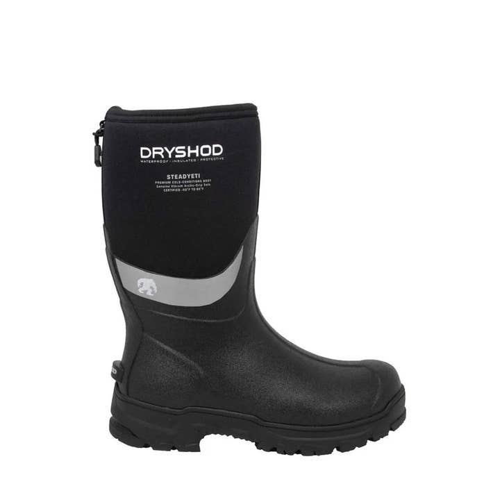Dryshod Unisex Steadyeti Mid Black for wholesale by Uncle Mike's Outdoors and More!