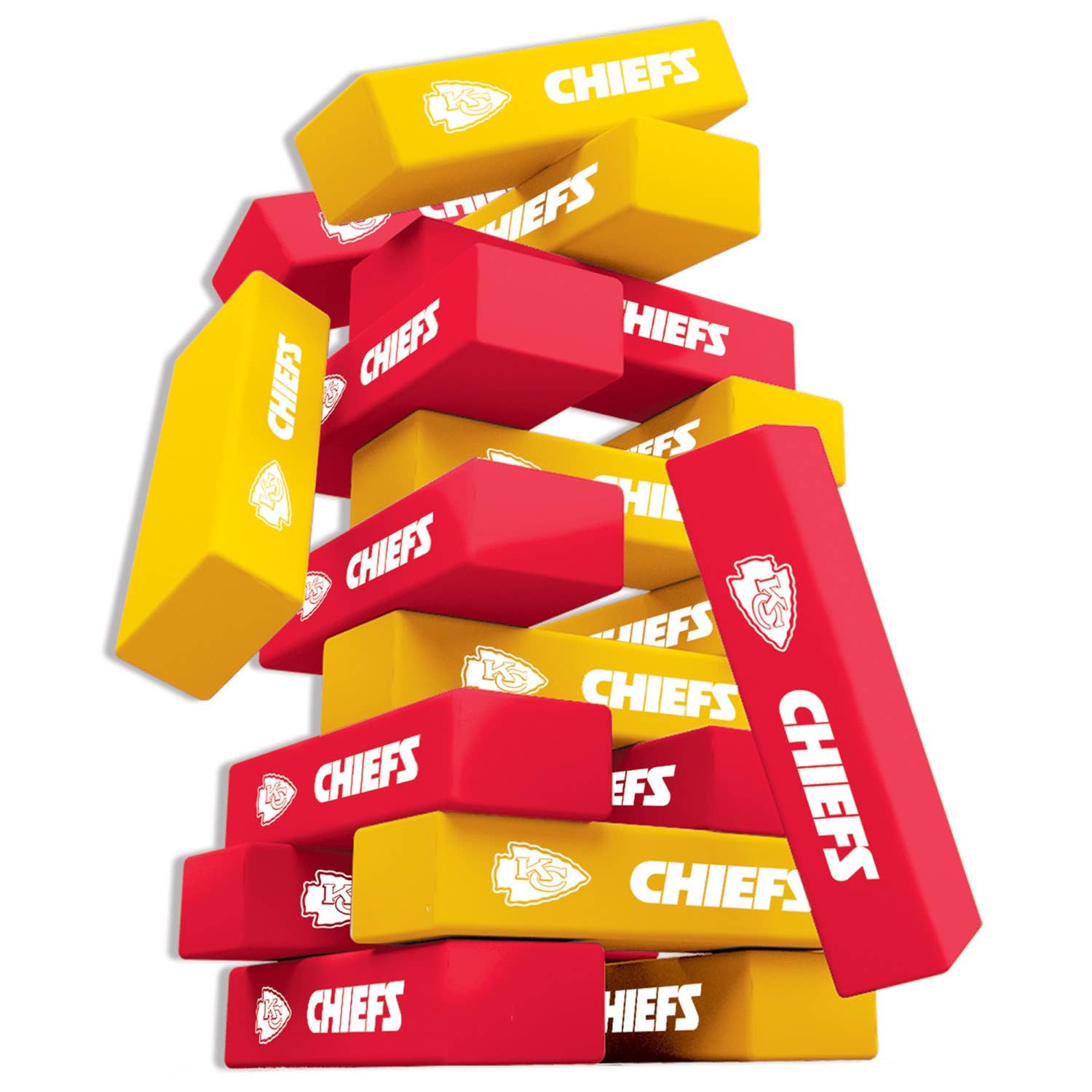 Masterpieces Puzzles - Wholesale Stacking Game - Kansas City Chiefs Tumble Tower2