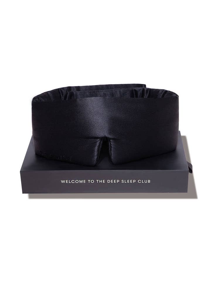 Black Jade Silk Sleep Mask for wholesale by DROWSY UK