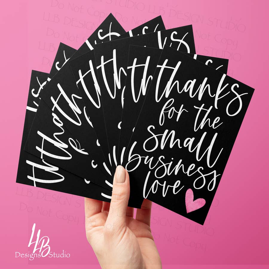 Create Your Own Inserts Small Business Thank You Insert Cards Packaging  Small Shop Marketing 4x6 Inches 