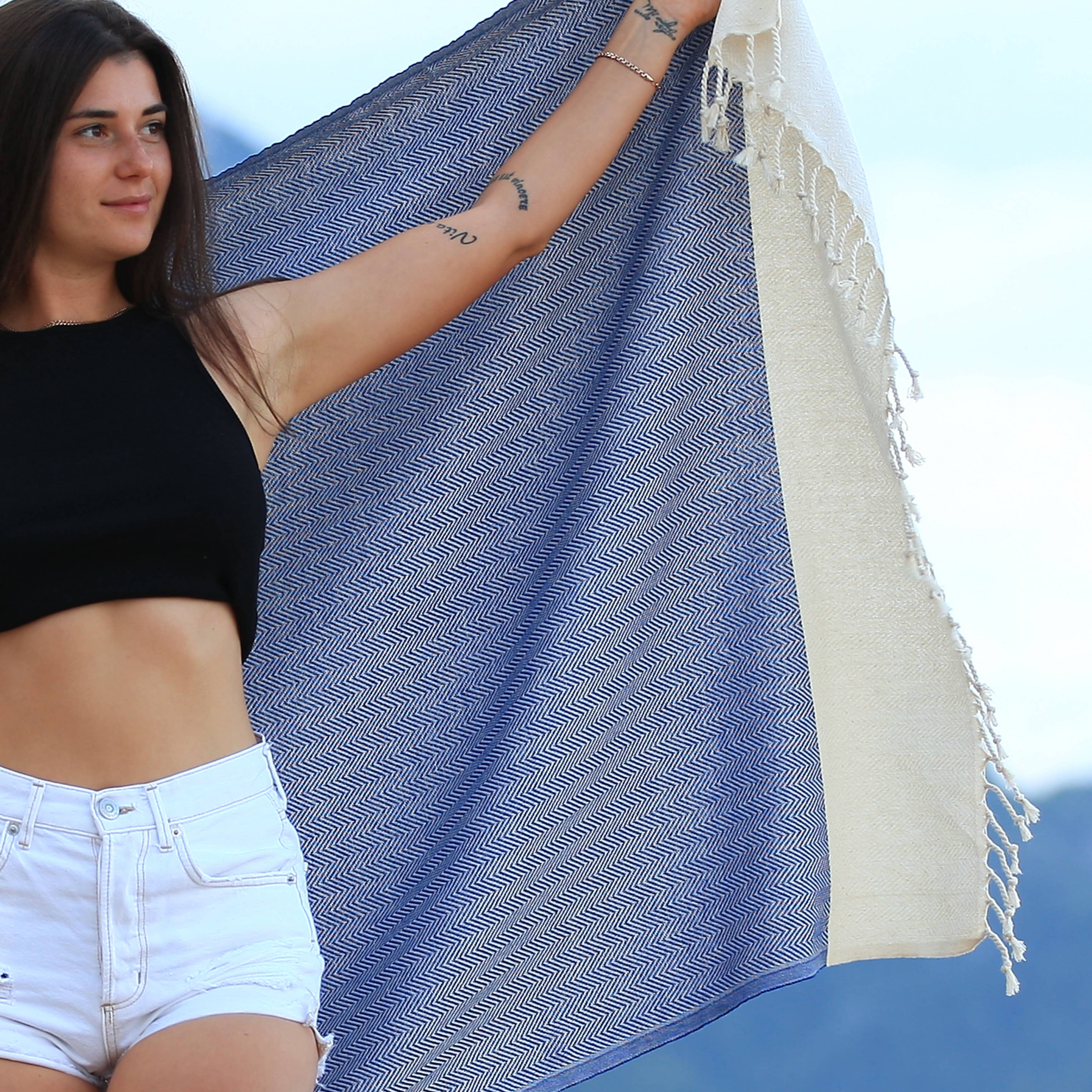 East'N Blue – Engroshandel Strandhåndklæde – Fulvia tyrkisk bomuld Peshtemal strandhåndklæde15